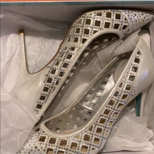 BetSey Johnson blue sparking stilettos